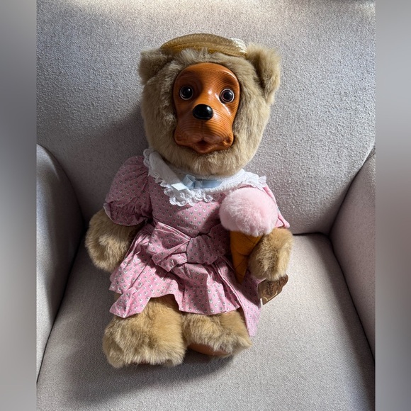 Robert Raikes Original Circus Collection Emma Bear Plush #2245/5000 Wood Face - Picture 1 of 5